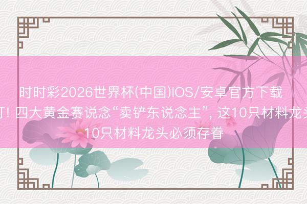 时时彩2026世界杯(中国)IOS/安卓官方下载 高盛齐紧盯! 四大黄金赛说念“卖铲东说念主”, 这10只材料龙头必须存眷