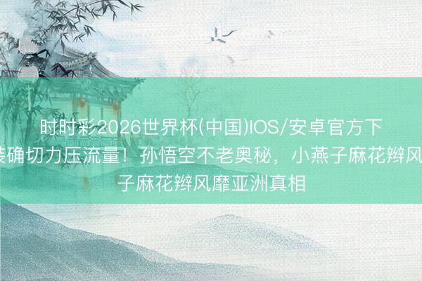 时时彩2026世界杯(中国)IOS/安卓官方下载 经典变装确切力压流量!孙悟空不老奥秘,小燕子麻花辫风靡亚洲真相